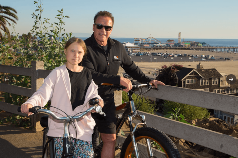 Arnold-Schwarzenegger-goes-cycling-with-climate-activist-Greta-Thunberg